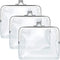 Weewooday 3 Pieces Clear Coin Purse Transparent Change Purse for Women, PVC Kiss-Lock Clear Coin Wallet for Carrying Your Change