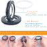 32 Pack Curtain Grommet, Inner Diameter 1-9/16"(40mm) Curtain Eyelet Rings Roman Ring Grommet Curtains Grommets kit for Casement Eyelet Tool Accessory (Black)