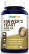 Brewers Yeast 1000mg 200 Vegetarian Caps (Non-GMO & Gluten-Free)