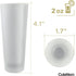 Frosted Shot Glasses, Tequila Shooter, Tall Heavy Base Frosty Glass, Mezcal Vodka and Liquor Mini Cups, 2 oz. Set of 8