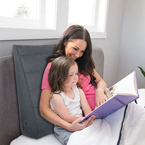 Inflatable Wedge Pillow - Lightweight and Portable, Fast Inflating/Deflation Through The Valve, Suitable for Travel/ Inflatable Portable Bed Wedge 23.6" x 22" x 7"