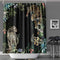 MACOFE Animal Print Leopard Shower Curtain Set,Hooks Included,Tropical Safari Black Fabric Bathroom Shower Curtain (72 x 72)