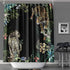 MACOFE Animal Print Leopard Shower Curtain Set,Hooks Included,Tropical Safari Black Fabric Bathroom Shower Curtain (72 x 72)