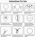 Zancybuzz Bobo Balloons 50 Pack, 20 Inch Big Clear Balloons For Stuffing, Transparent Bubble Balloons for LED Light Up Balloons, Balloon Stuffer Transparent Balloons For Weddings, Events, DIY Party