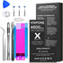 Battery for iPhone X,Upgraded 4600mAh Ultra High Capacity New 0 Cycle Replacement Battery for iPhone X Model A1865, A1901, A1902 with Complete Professional Repair Tool Kit