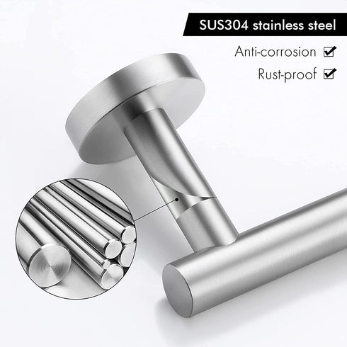 KES Toilet Paper Holder Wall Mount for Bathroom SUS304 Stainless Steel Brushed Finish, A2175S12-2