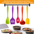 Silicone Utensils For Cooking?DiWoJin Seamless 10 Pcs series Multi colored Kitchen Untensils Set heat Resistant BPA Free, Silicon Spatula Kitchen Utensils