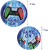 Video Game Party Tableware Set - Gaming Theme Party Supplies for Kids Includes Plates Napkins Cups Knives Forks Spoons Serves 16 Guests