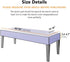 Dining Room Bench Covers Stretch Spandex Upholstered Bench Slipcover Thicker Printed Non Slip with Security Straps Rectangular Bench Protector for Bedroom Living Room,Dark Gray