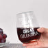 You Put the Great in Great Grandma Stemless Wine Glass, Gifts for Grandma New Grandma to Be Grandmother Mother's Day Birthday Christmas, Funny Grandma Wine Glass from Granddaughter Grandson, 15Oz