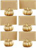 Kate Aspen Fall Decor Mini Gold Pumpkin Place Card Holder (Set of 6), Perfect for Thanksgiving Table Decor, Fall Themed Weddings, Bridal Brunches
