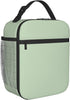 YvoneDBrownn Solid Sage Mint Green Matching Lunch Bag Cooler Bag Women Tote Bag Insulated Lunch Box Water-resistant Thermal for womenPicnicBoatingBeachFishingWork, Black, One Size