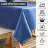 homing Heavy Duty Waterproof Vinyl Tablecloth 52 x 70 Inch Washable Table Clothes for Rectangle Tables, Thick Table Cover for Party, Holiday, Picnic, Outdoors, Royal Blue
