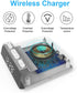 Alarm Clock with 15W Fast Wireless Charging Pad, Snooze Alarm Clock with 4 Brightness 12/24H,Compatible with iPhone,Galaxy, Samsung,LG,Android,AirPods Wireless Charger for Bedroom,Additional USB Port
