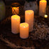 Homemory 6" x 4" Waterproof Outdoor Flameless Candles - Battery Operated Flickering LED Pillar Candles for Indoor Outdoor Lanterns, Long Lasting, Large, Set of 2