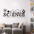 Wall Decal Science Art Chemisty Wall Sticker for School Laboratory Home Decal for Teachers Children Room Decor DW2960 (Black, 17X40inch)