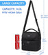 Lunch Bag,VASCHY Insulated Lunch Box Leak-proof Cooler Bag in Dual Compartment Lunch Tote for Men,Women,14 Cans