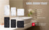 LKKL Vanity Tray, Bathroom Tray Toilet Tank Storage Tray, Kitchen Sink Trays, Vanity Countertop Organizer for Candles Soap Towel Holder, Rectangle Black 9"