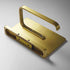 BATHSIR Toilet Paper Holder with Shelf, Brushed Gold Toilet Roll Holder Wall Mount Bathroom Phone Storage Tissue Hanger Stainless Steel