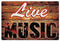 Dark Branches Live Music Tin Sign, Live Music Restaurant and Bar Vintage Looking Metal Sign, 8" X 12" inch Aluminum Sign.