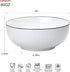 Large Salad Soup Ramen Bowls, 60 OZ Super Stackable Round Fine Porcelain Cereal Pasta Serving Bowl Sets, 3Pack - Microwavable Ceramic Bowls - Heat and Cold Resistant Porcelain