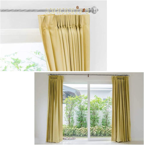 Fivebop 40 Pack Rings Curtain Clips Rustproof Metal Window Drapery Clip Vintage Heavy Duty Eyelet Curtain Rods Hangers Rings with Hooks, 1.25In Inner Diameter(Golden)