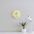 ATEDEANEI Silent Decorative Wall Clock Lemon Wooden 10 Inch Wall Decor Arabic Numerals for Bedroom Living Room Kitchen Bathroom