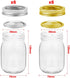 Mason Jars, SPANLA 16 OZ Mason Jars Glass Jars with Regular Lids and Bands, Ideal for Jam, Honey, Wedding Favors, Shower Favors, Baby Foods, DIY Magnetic Spice Jars, 12 PACK, 12 Whiteboard Labels