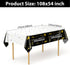 Retirement Party Decorations, 6 Pack Large Size Plastic Happy Retirement Tablecloth Decor for Women Men Retirement Parties