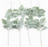 SHACOS Artificial Flocked Lambs Ear Greenery Stem 12 Pcs Faux Lambs Ear Stems Bulk Foliage Leaves Plant Spray for Home Wedding DIY Floral Arrangement