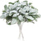 SHACOS Artificial Flocked Lambs Ear Greenery Stem 12 Pcs Faux Lambs Ear Stems Bulk Foliage Leaves Plant Spray for Home Wedding DIY Floral Arrangement