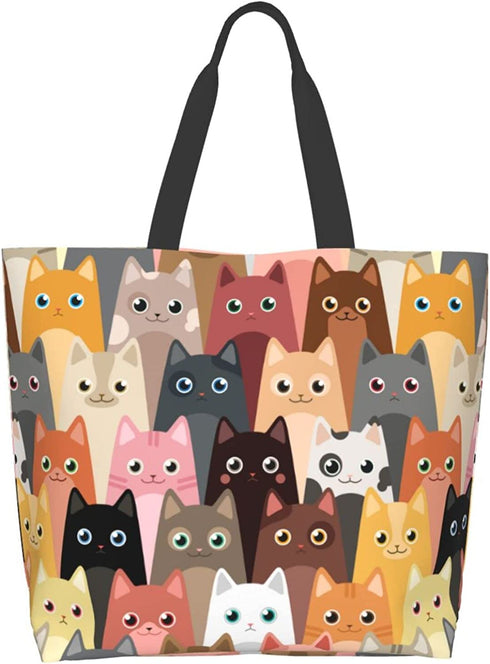 Tote Bags Women - sugar Skull Flower Grocery Reusable Tote Bag Large Casual Shoulder Bag Handbag For Shopping Travel