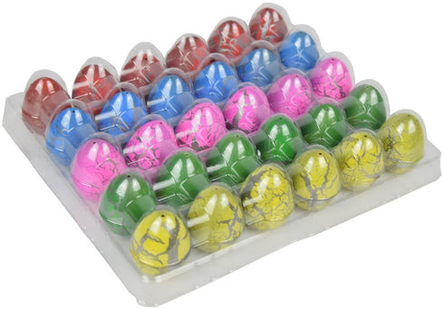Dinosaur Eggs Toy Hatching Growing Dino Dragon for Children Large Size Pack of 30pcs,Colorful Crack by Yeelan