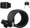 Titanker Bike Lock, Bike Locks Cable Lock Coiled Secure Keys Bike Cable Lock with Mounting Bracket, 1/2 Inch Diameter