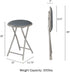 Folding Bar Stools Heavy-Duty 18-Inch Stool with 300lb Capacity and Padded Seats for Dorm, Recreation or Game Room by Lavish Home (Gray)