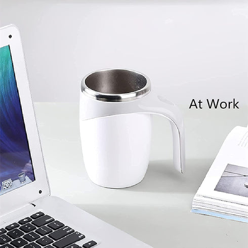 Automatic Magnetic Stirring Coffee Mug, Rotating Home Office Travel Mixing Cup?Funny Electric Stainless Steel Self Mixing Coffee Tumbler, Suitable for Coffee, Milk, Cocoa and Other Beverages€¦€¦