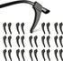 SMARTTOP Anti-Slip Eyeglass Ear Grips Hook Comfortable Silicone Elastic Eyeglasses Temple Tips Sleeve Retainer-For Eyewear Sunglasses Spectacles Glasses,Sports Eyeglasses 14 Pairs (Black)