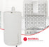 Home Basics Lattice Collection Cast Iron Paper Towel Holder (White)
