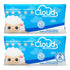 Cloud Wipes Pure Dry Cotton Baby Wipes Soft Durable Unscented Cloth Tissue for Sensitive Skin (2-Pack 200 Count)