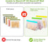 10 Pack Reusable Food Storage Bags & 6 Pack Silicone Stretch Lids Leakproof Silicone Stand Up Food Bags Extra Thick Food Grade BPA Free Freezer Bags for Lunch Sandwich Snack Meat Fruit
