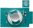 MY DRAP Cotton Luncheon Napkins, Washable and Reusable (25 Napkins, Caribbean Green)