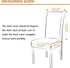 TMEOG 4/6Pcs Chair Cover Stretch Removable Washable Armless Dining Room Chair Protector Cover Seat Slipcovers Solid Color/Printed for Hotel,Ceremony,Banquet,Kitchen,Restaurant,Home