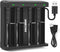 Dottmon LED 4-Slots Intelligent Universal Battery Charger for 3.6V/3.7V Li-ion 10440 14500 14650 16340 17670 18500 18650 18700 22650 20700 21700 22700 25500 26650 26700 Batteries