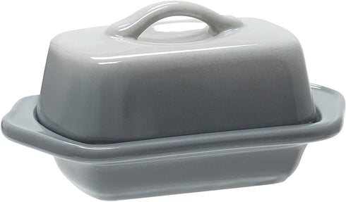 Chantal Covered Butter Dish, Mini, Fade Grey