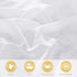 RYB HOME White Sheer Curtains for Living Room Privacy Semi Sheer Linen Curtains Light Glare Filtering for Bedroom Dining Office Window, 52 inches Wide x 84 inches Long, 2 Panels, White