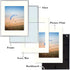 Frametory, 11x14 Aluminum Frame for 8x10 Picture Includes Ivory Mat for Wall Display, Sawtooth Hanger, Swivel Tabs, Spring Clips Great for Photos, Artworks, Posters (Silver, 2-Pack)