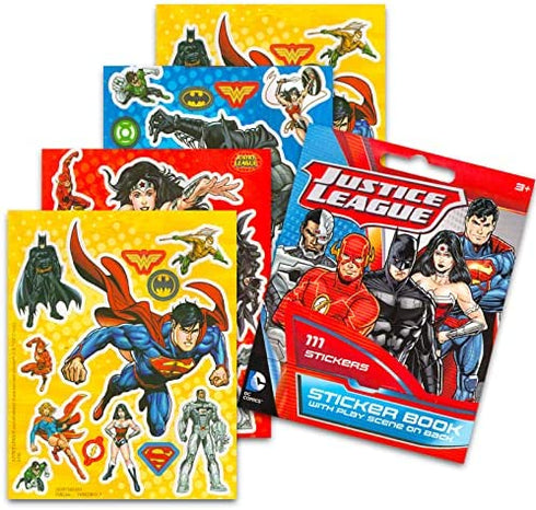 DC Studios Justice League Batman Coloring Book Bundle with Batman Stickers & Specialty Separately Licensed GWW Reward Sticker