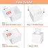 Kamehame Tissue Box Cover Square Acrylic Tissue Holder 5.5x5.5x5.5 Inch White Dryer Sheet Holder Container Tissue Dispenser for Home Bathroom Kitchen and Office