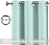 Yakamok Blackout Curtains for Bedroom?Thermal Insulated Room Darkening Drapes for Living Room, Set of 2 Panels (Aqua,38 x 45Inch)