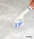 ITTAHO Scrub Brush with Long Handle,Grout Cleaner Brush and Small Cleaning Brush Set for Scrubbing Tile Marble Stone Bathroom Patio Garage Deck Floor Brush Cleaning